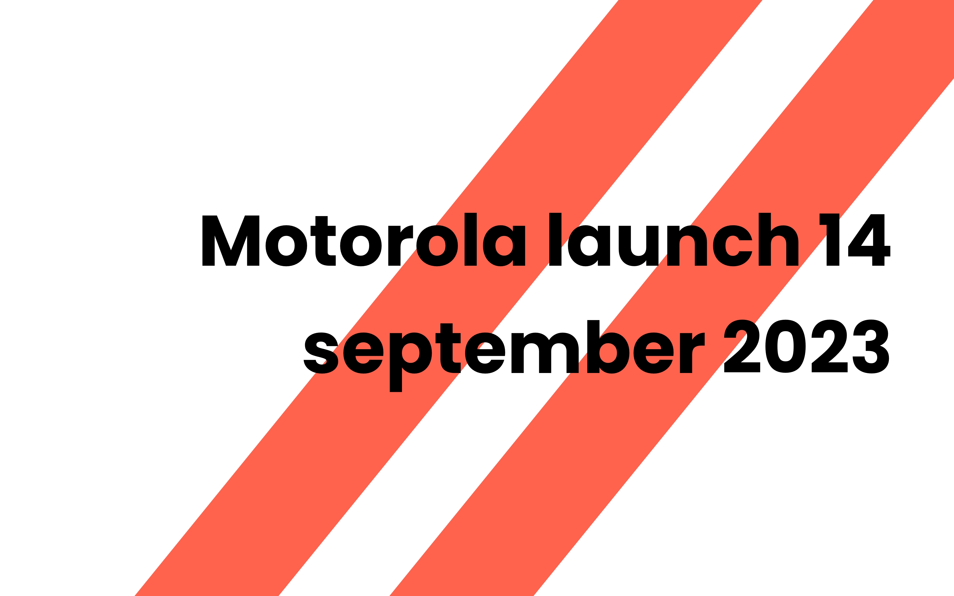 Nieuwste Motorola lancering op September 2023