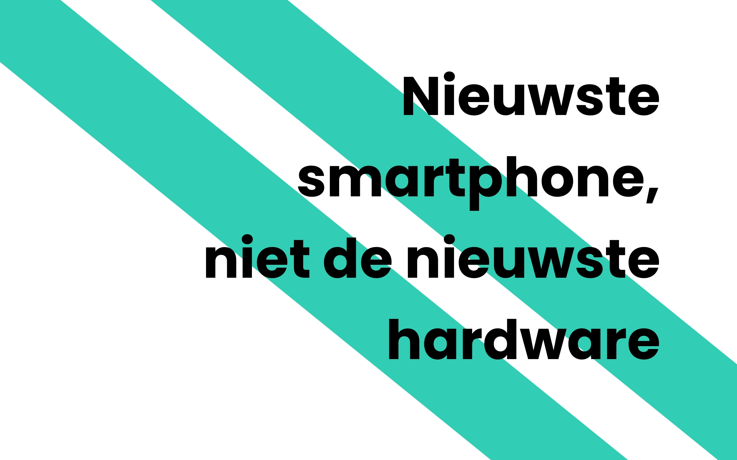 Nieuwe smartphone, maar niet de modernste hardware