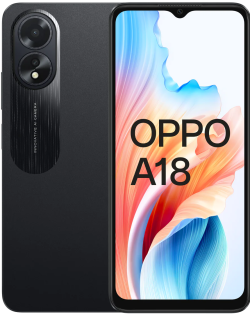 Oppo A18 128 GB Glowing Black