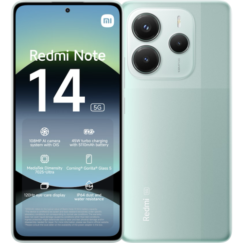 Redmi Note 14 5G 256 GB Coral Green