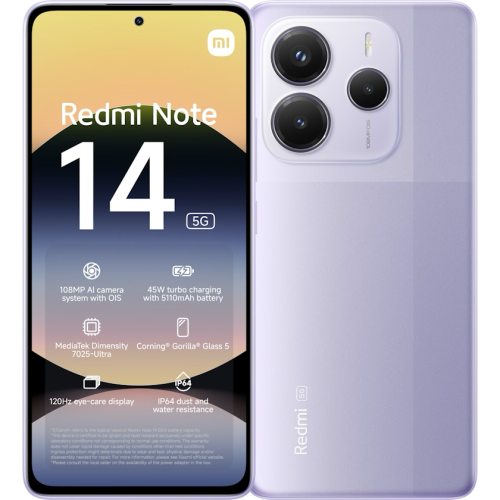 Redmi Note 14 5G 256 GB Lavender Purple