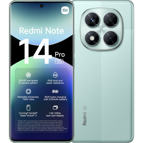 Redmi Note 14 Pro 5G 256 GB Coral Green