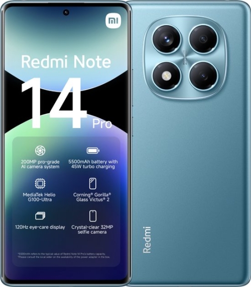Redmi Note 14 Pro 4G 256 GB Ocean Blue